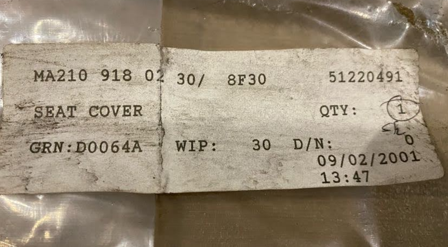 Mercedes-Benz Right Seat w/ Height Adj. Cover - A 210 918 02 30 - Fits MBZ W210