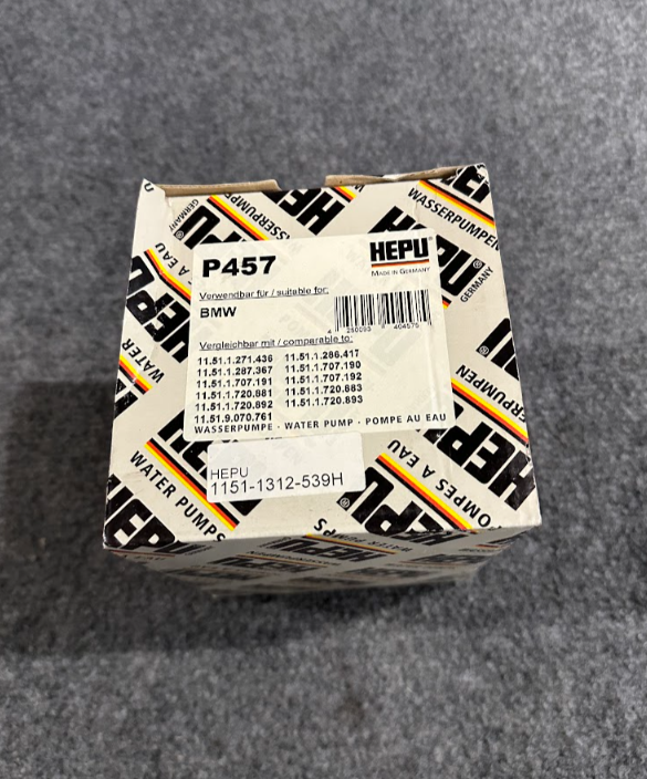 Hepu Water Pump - P457 / 11519061160 - For BMW 528i, 535i, M5, 635CSi & More