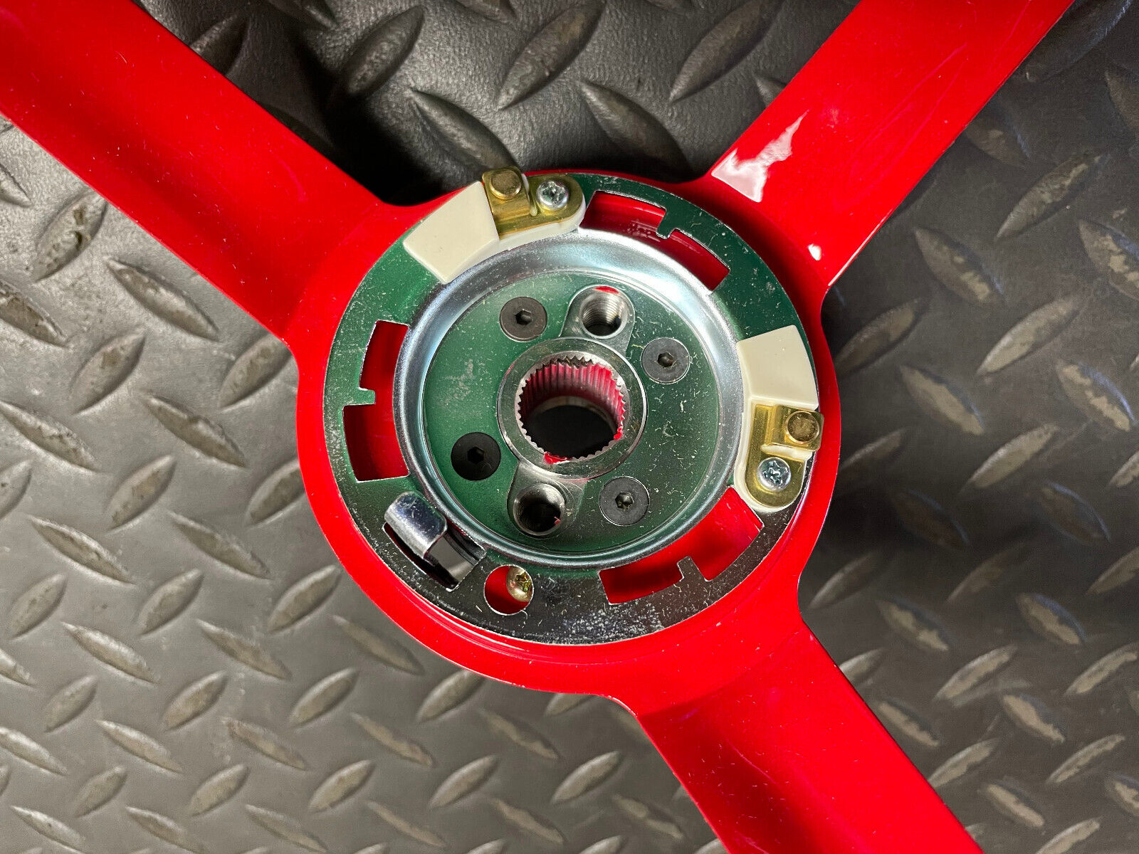Golden Star Red Steering Wheel - WL20-65R - For Ford Mustang 1965