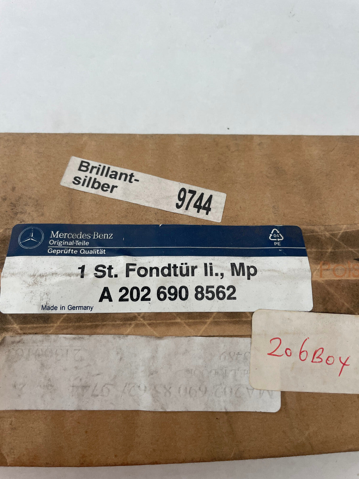 Mercedes-Benz Rear LH Door Central Strip - 202-690-85-62 - For MBZ C280 & More