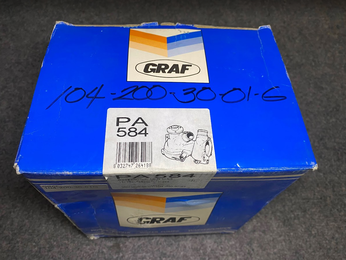 Graf Water Pump - PA584 / 104-200-30-01 - Fits MBZ S320 & 300 SE 1992-96