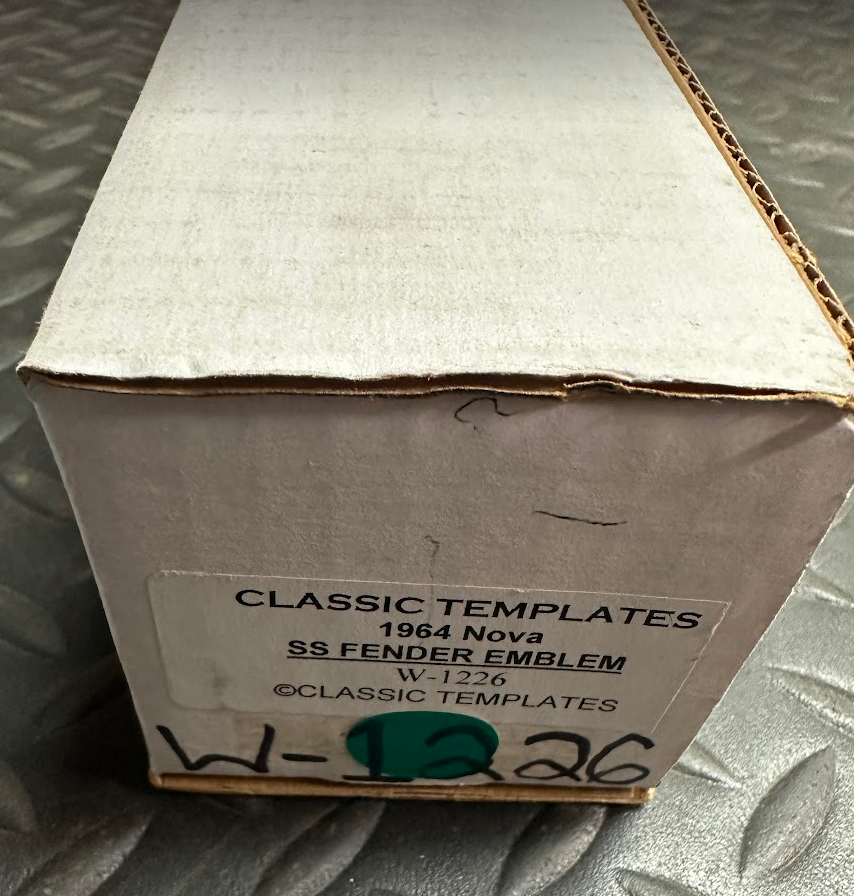 Classic Templates SS Fender Emblem Template Kit - W-1226 - For Chevy Nova 1964