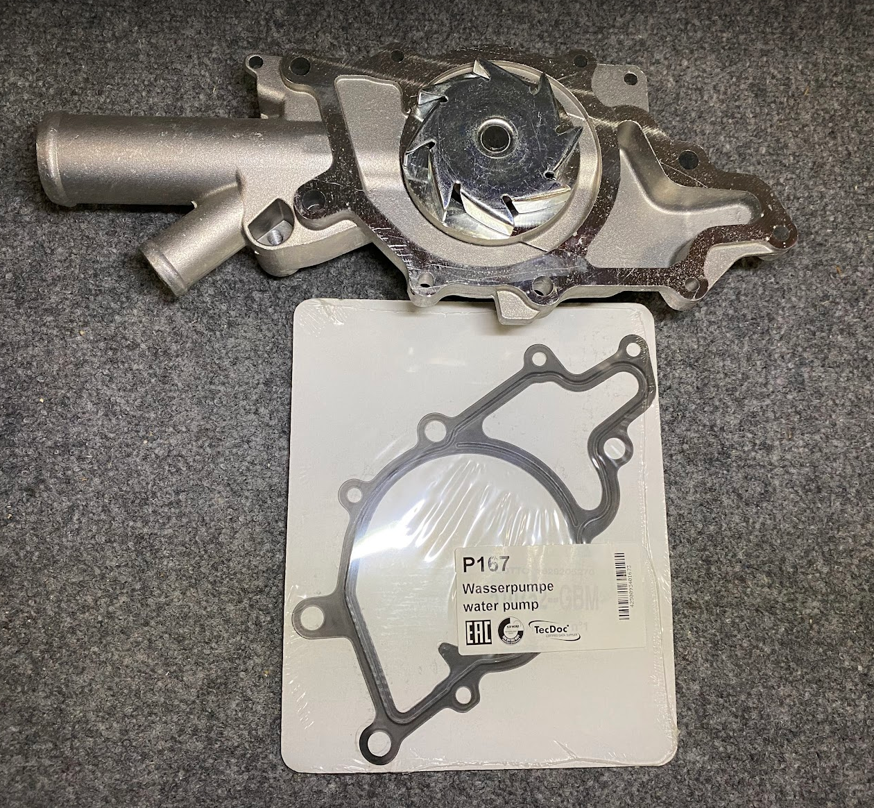 Hepu Water Pump - P167 / 613-200-09-01 - Fits Mercedes-Benz CDI E320 2005-2006