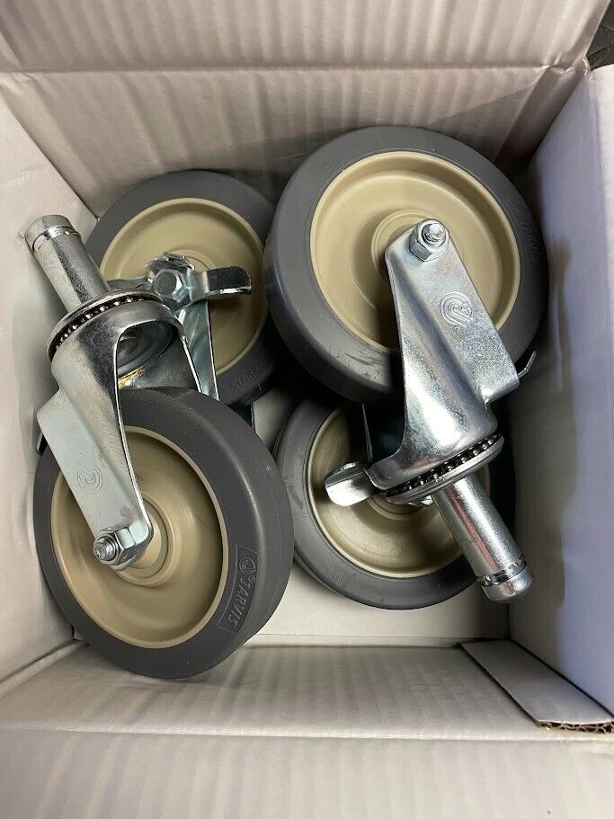 Centaur Caster Pack (4) - J5FBA-4 / C5FBA-4 - 300 lb Load Capacity Per Caster