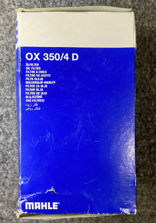 Mahle Oil Filter - OX 350/4D / 079198405B -Fits Audi & Volkswagen A6 & More