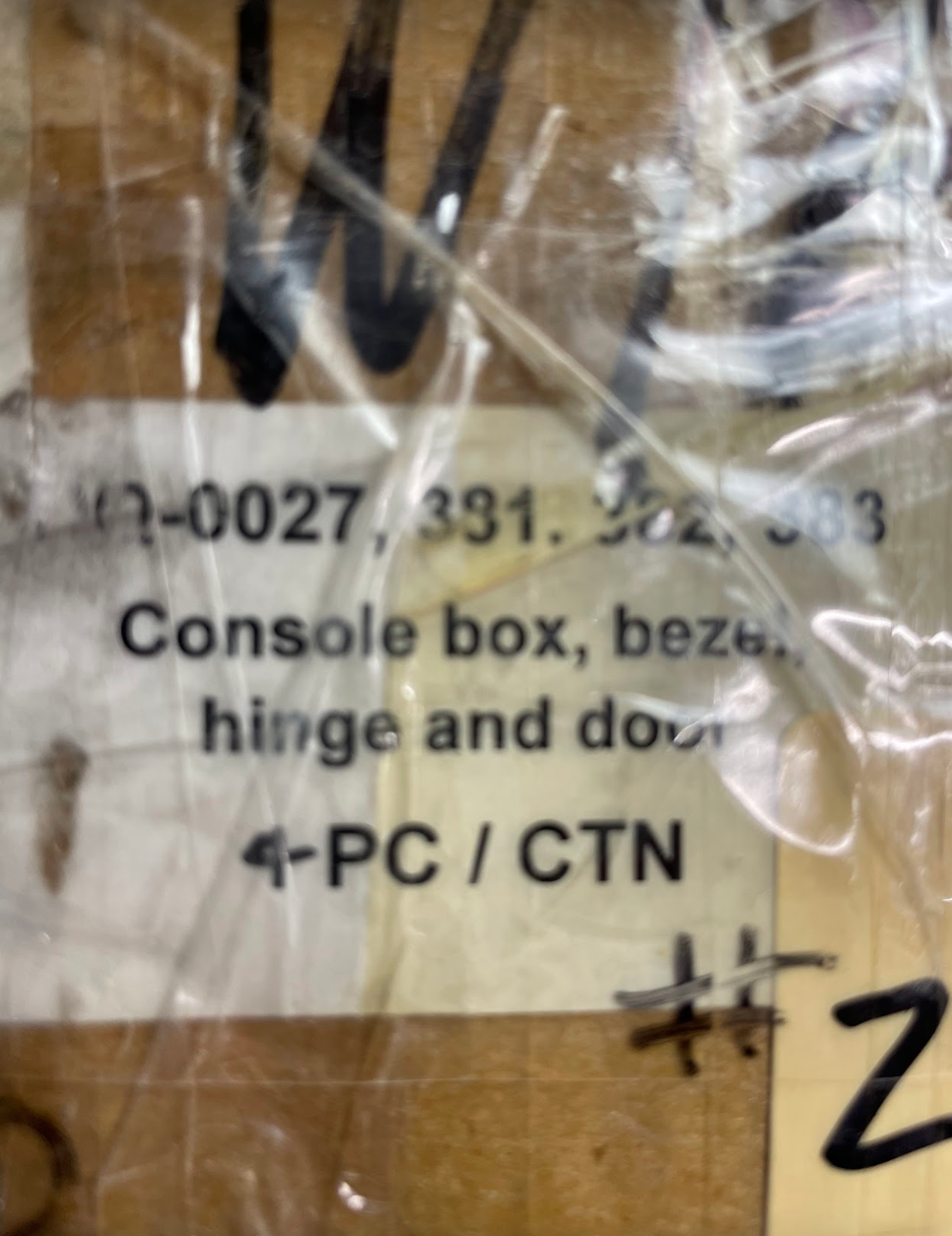 TPP Manual Trans 4-Speed Console Kit (4 Pcs) - CP4631G - For Pontiac GTO 64-67