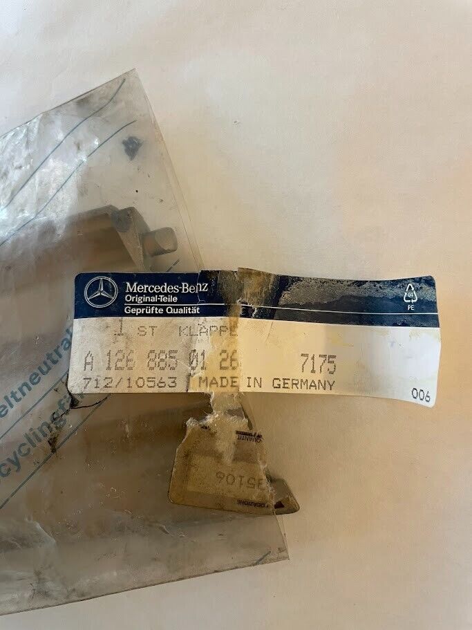 Mercedes-Benz Front Tow Eye Hook Cover Flap - 126-885-01-26-7175 - For MBZ W126