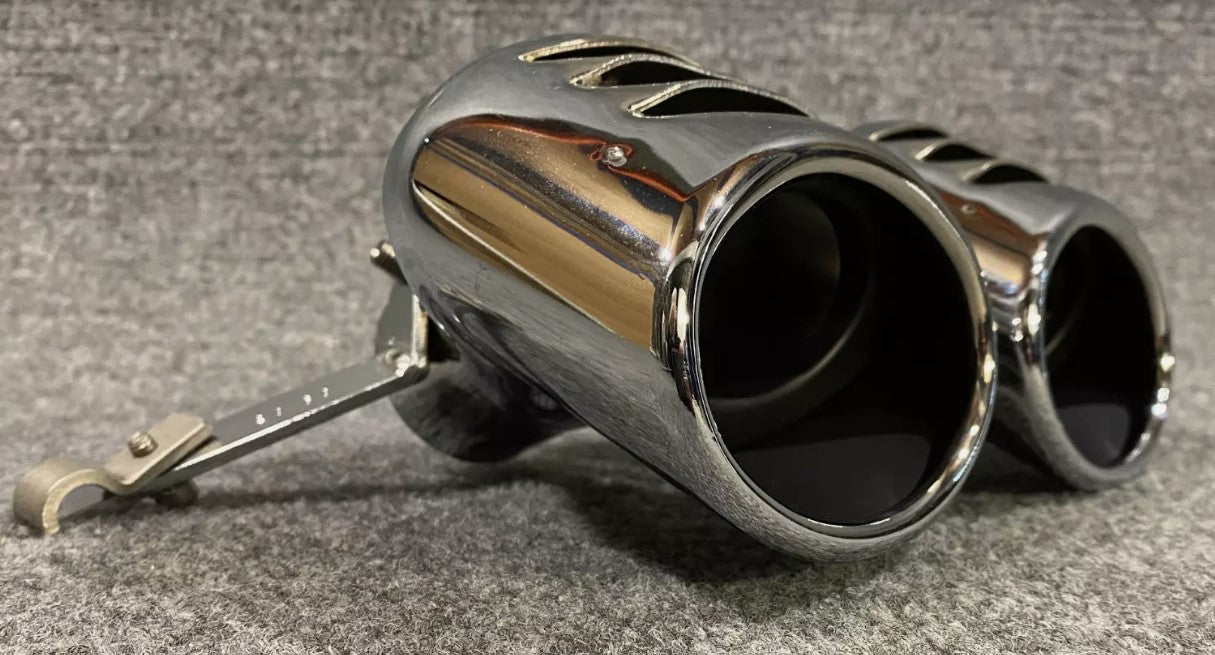SCHATZ Chrome Double Exhaust Pipes - 203 6081 - Fits Mercedes-Benz C240 & C320
