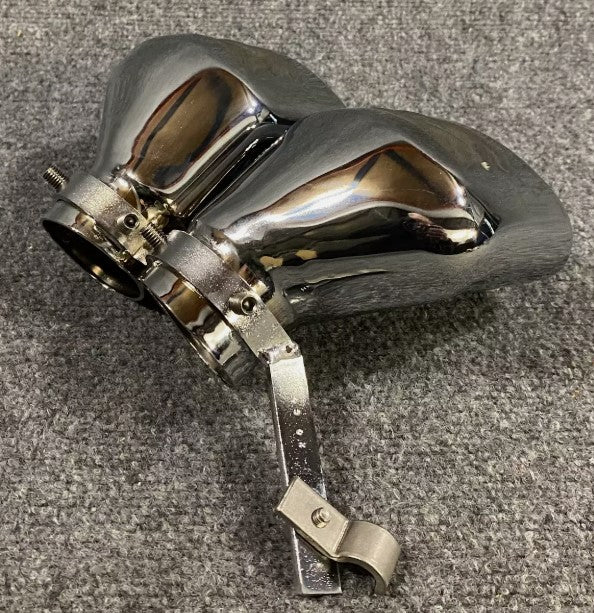 SCHATZ Chrome Double Exhaust Pipes - 203 6081 - Fits Mercedes-Benz C240 & C320