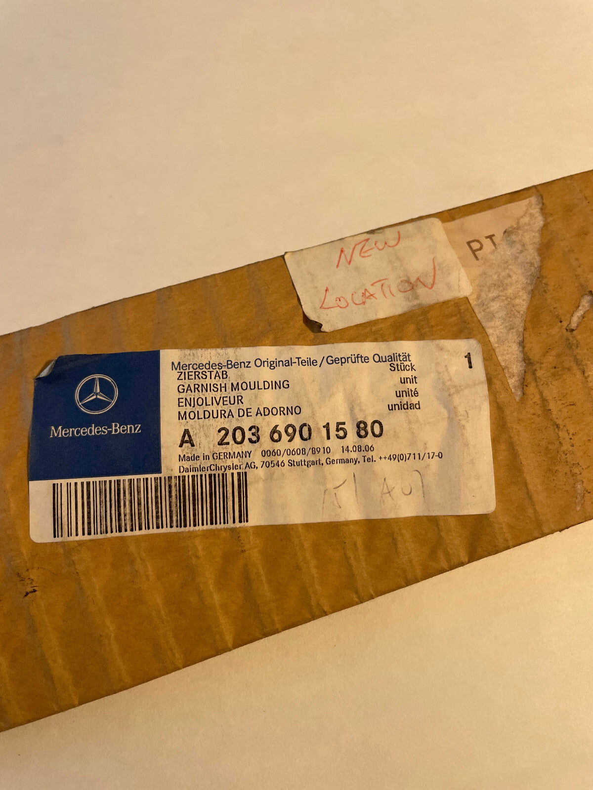 Mercedes-Benz Front LH Door Trim Bar- 203-690-15-80 -For MBZ C320 / C240 & More