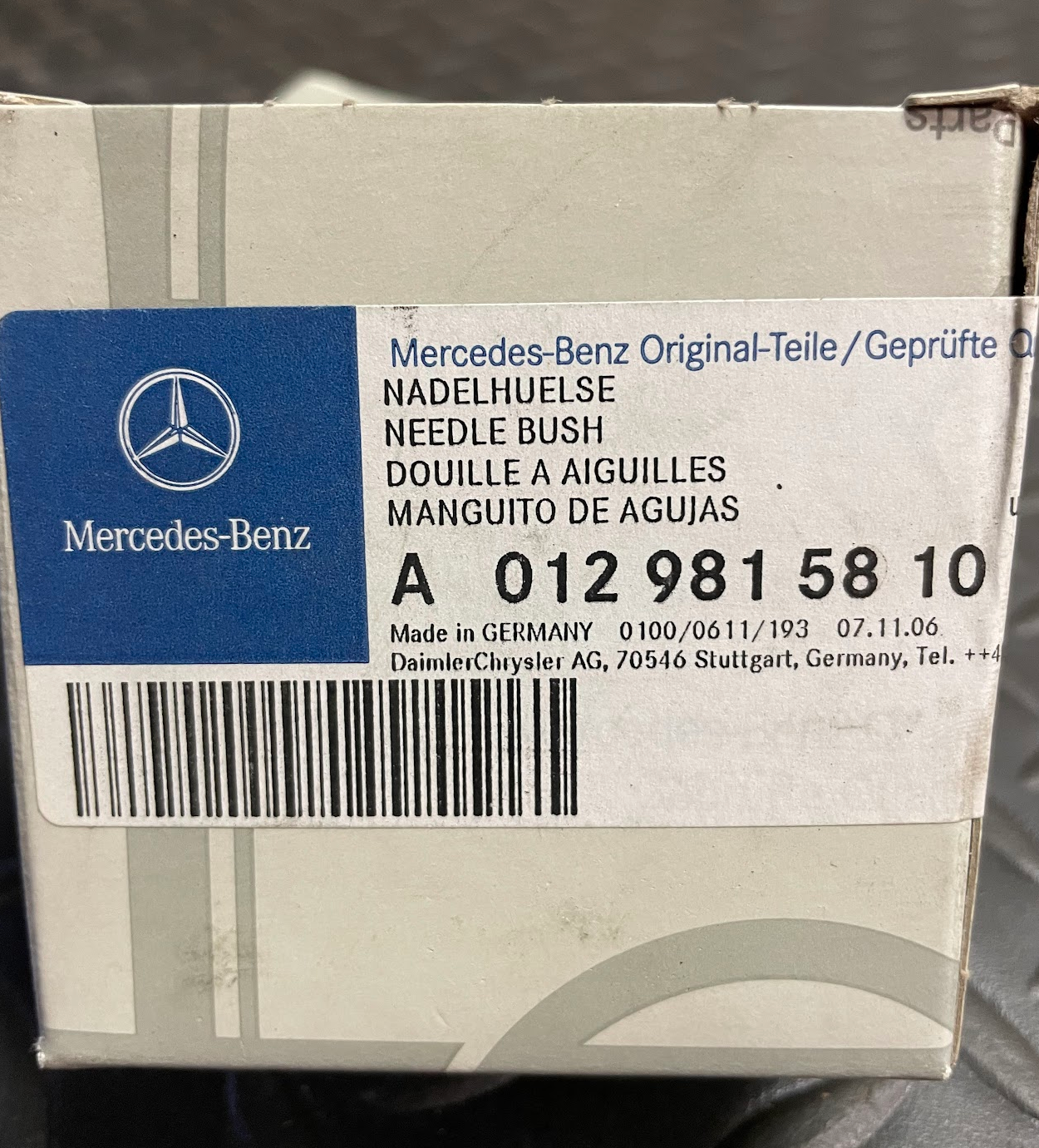 Mercedes-Benz Clutch K2 Needle Bearing - 0129815810 - For Automatic Trans. 722.4