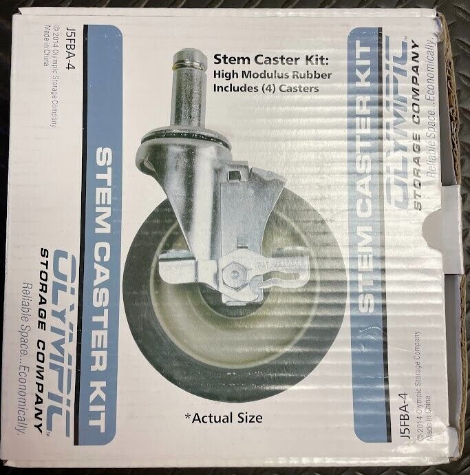 Centaur Caster Pack (4) - J5FBA-4 / C5FBA-4 - 300 lb Load Capacity Per Caster