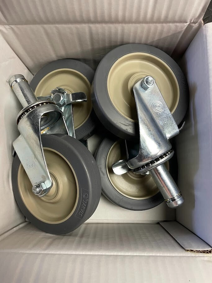 Centaur Caster Pack (4) - J5FBA-4 / C5FBA-4 - 300 lb Load Capacity Per Caster