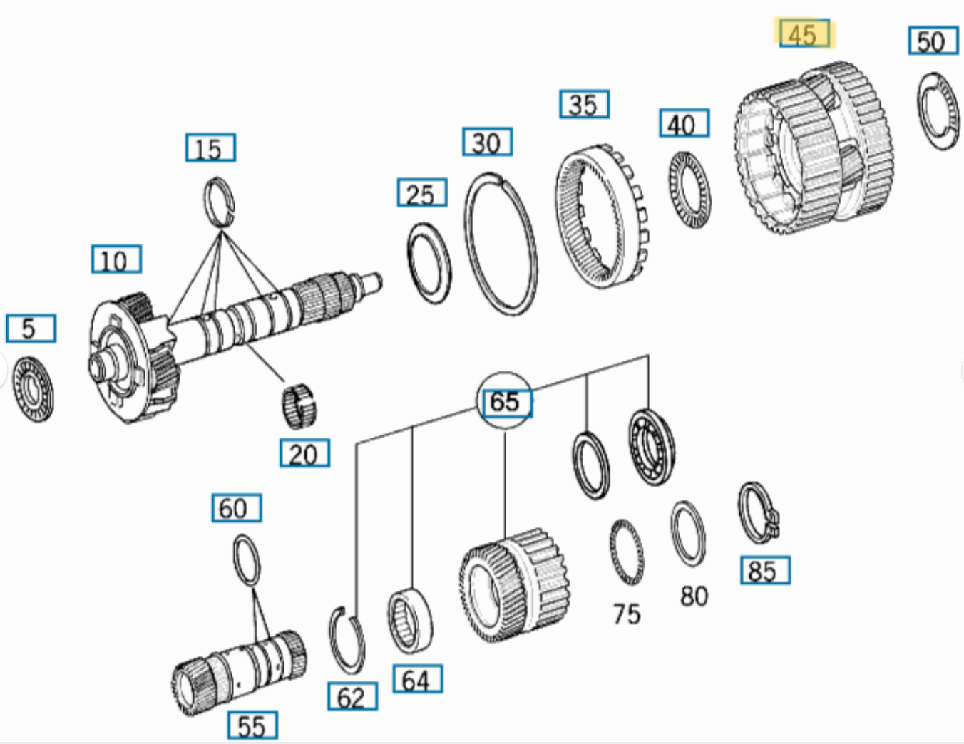 Mercedes-Benz Automatic Trans. Planetary Carrier - 220-270-02-43 -For MBZ 722.6