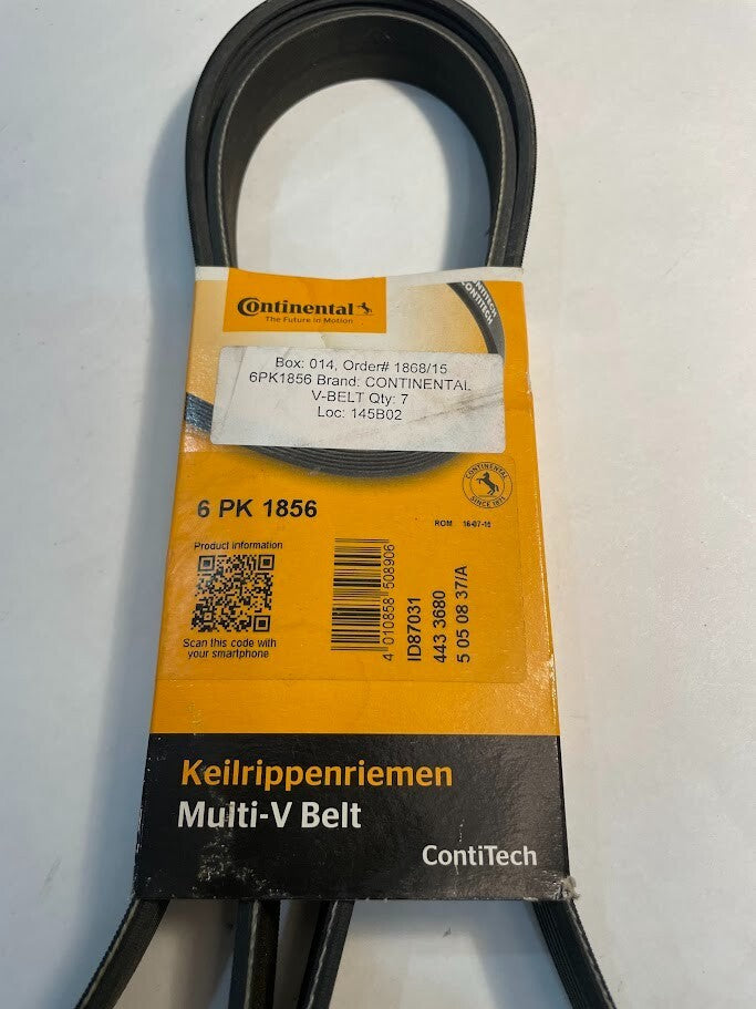 Continental-ContiTech V-Belt - 6PK1856 - For Audi A6 Quattro, Allroad Q & S4